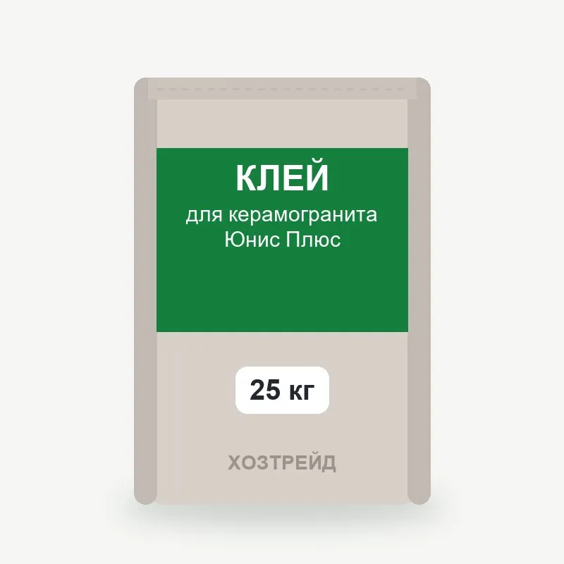 Клей для керамогранита Юнис Плюс 25 кг